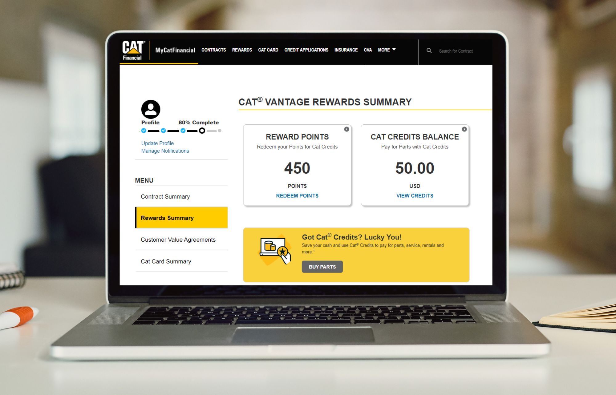 Cat Vantage Rewards