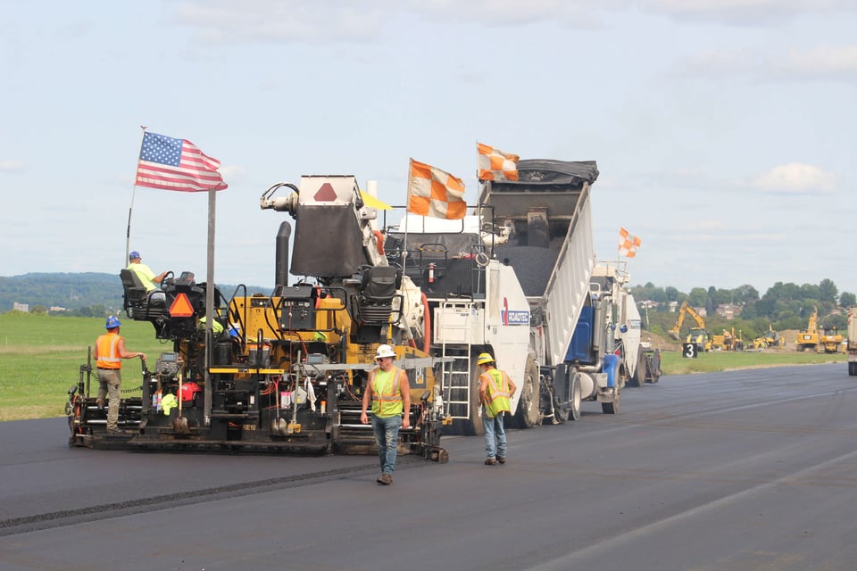 Derry Construction Paves Arnold Palmer Regional Airport Using Cat Equipment